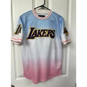 Pro Standard NBA Los Angeles Lakers jersey small ombre pink blue basketball